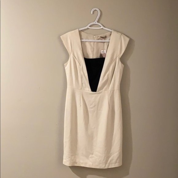 🆕 Forever 21 Cream and Black Dress - Women’s Size Large - Picture 2 of 7